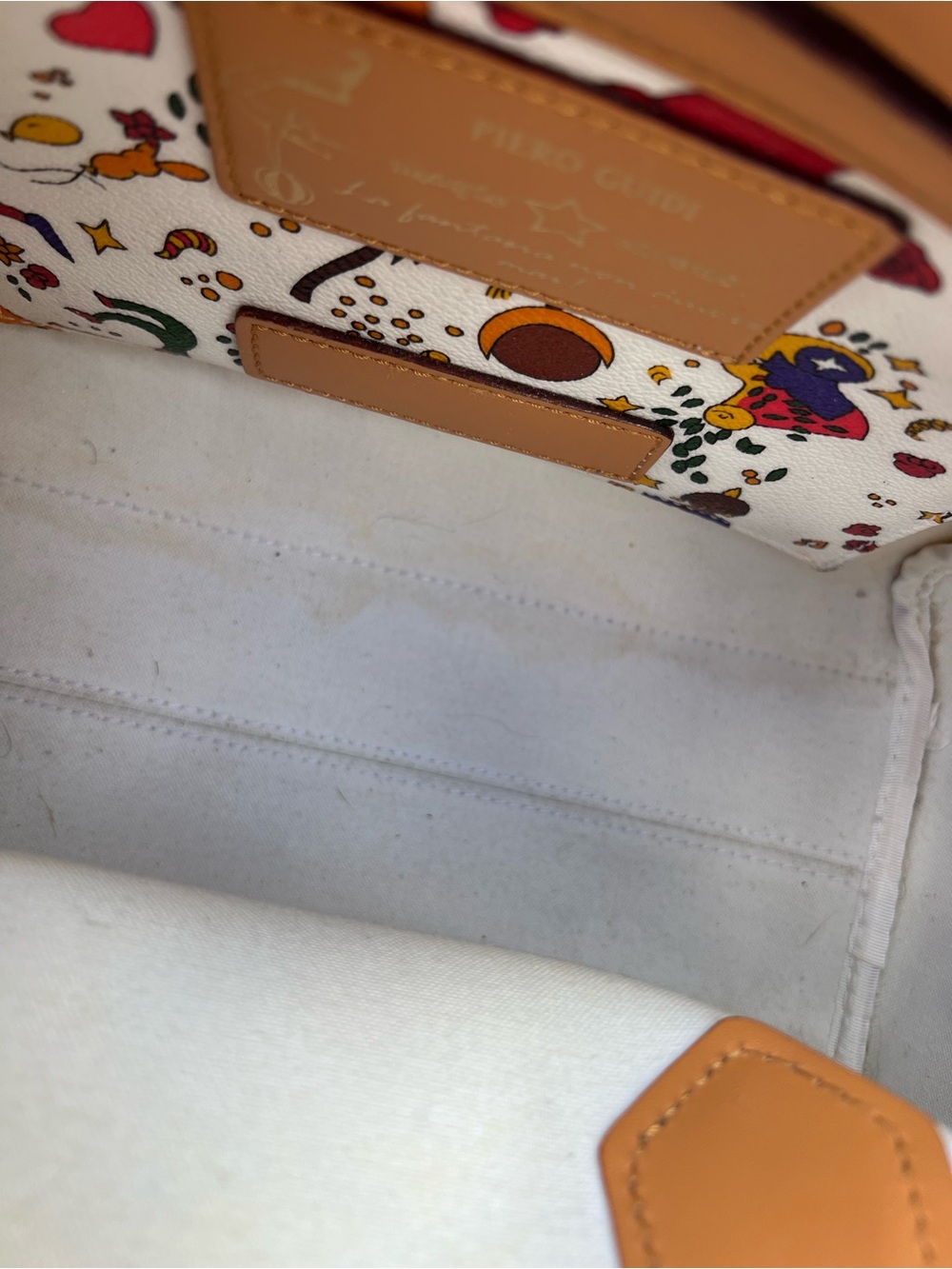 Piero Guidi Magic Circus Bauletto Piccolo Satchel Rare Italian Designer - Picture 11 of 13